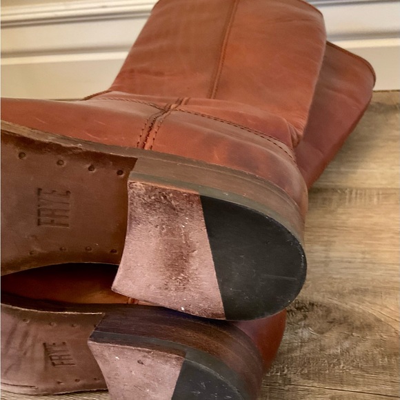 FRYE Brown Leather Knee-High Boots - Picture 12 of 14